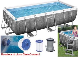 Bestway Piscina Rectangular 404x201 Altura 100 Cm 56721