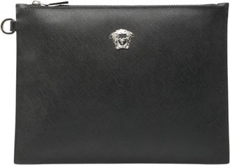 Versace Pvc Leather Clutch Bag (Pre-Owned)