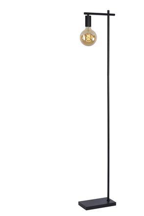 Lucide L&aacute;mpara de suelo de metal 1xE27, negro