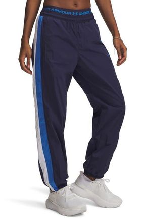 Under Armour Icon Water Repellent Crinkle Pants in Navy /White /Blue at Nordstrom, Size X-Small