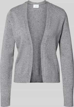 Vila Cardigan aus Viskose-Mix mit offener Front Modell VIRIL in Mittelgrau Melange, Gr&ouml;&szlig;e XL