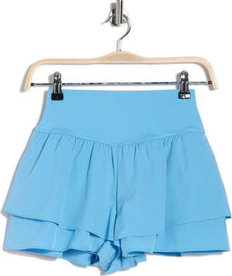 Yogalicious Lightstreme Flirty 2-in-1 Active Shorts in Bonnie Blue at Nordstrom Rack, Size X-Small
