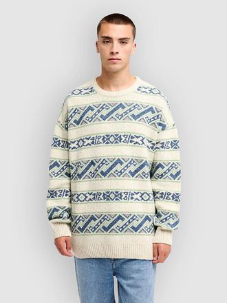 Quiksilver Liam Jacquard Strickpullover blau