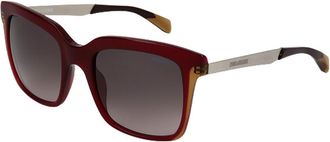 Zadig&Voltaire SZV102 099N Mens Sunglasses Red Size 53