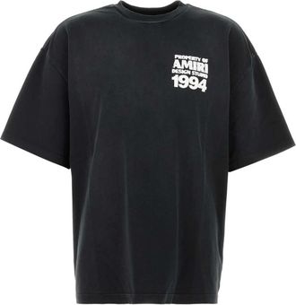 Amiri 1994 Oversized Tee - Heren - T-shirts - Zwart - XL - Katoen - Tops