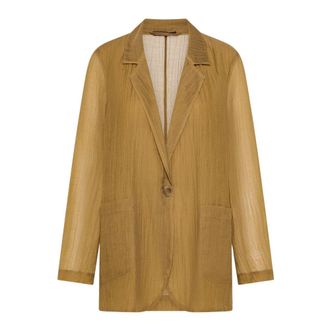 Seventy Blazers, female, Brown, Size: XL Giacca Monopetto