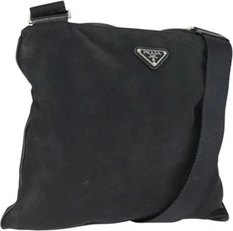 Prada Pre-owned Cross Body Bags, female, Black, Size: ONE SIZE Pre-owned Vintage Cross Body Bag