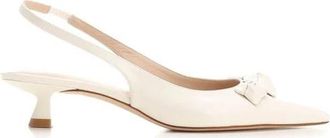 Stuart Weitzman Rosie Slingback - Dames - Pumps - Beige - 36 1/2 EU - Leer - Schoenen