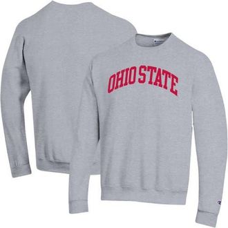 Champion Mens Champion Heather Gray Ohio State Buckeyes Basic Arch Fleece Pullover Sweatshirt at Nordstrom, Size Xx-Large