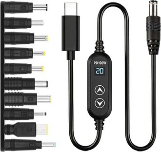OEM Cable De Carga R&aacute;pida Pd100w Potente Con Bot&oacute;n De Ajuste - D