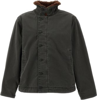 Levi's Green Deck Sherpa-Lined Cotton Jacket
