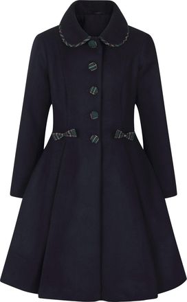 Hell Bunny Tiddlywinks Coat Navy