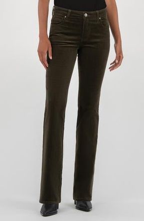 Kut from the Kloth Natalie Mid Rise Bootcut Corduroy Pants in Olive at Nordstrom Rack, Size 18 (Similar To 14W)