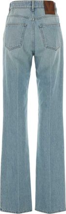 Valentino Garavani Denimlavdirtybluchiaro Exterior: Cotton Pantaloni Trousers