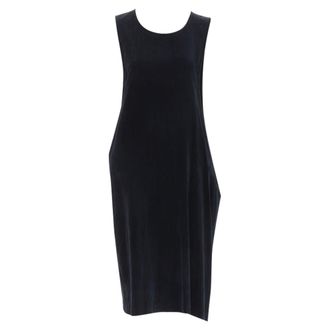 Comme Des Gar&ccedil;ons Comme Des Garcons s velvet asymmetric dropped armhole dress