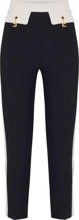 Elisabetta Franchi Dames, Broeken, Zwart, Maat: L Poliester