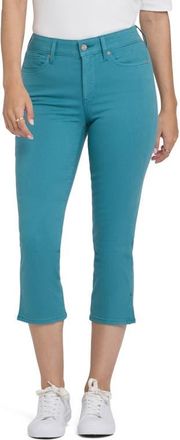 NYDJ Chloe Side Slit Crop Jeans in Harbor Blue at Nordstrom, Size 12