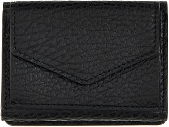 Maison Margiela Four-stitches Pocket Wallet - Heren - Portefeuilles - Zwart - ONE Size - Leer - Accessoires