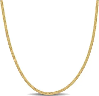 Delmar Herringbone Chain Necklace, 2mm in Gold at Nordstrom Rack