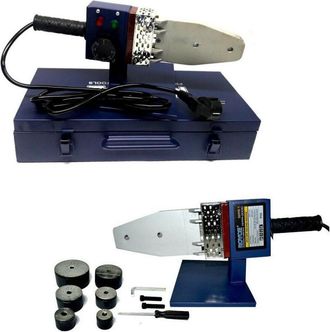 Trade Shop Trade Shop - Polifusore Saldatore 1600w 6 Matrici Per Saldatura Tubi Plastica Pvc Pvdf