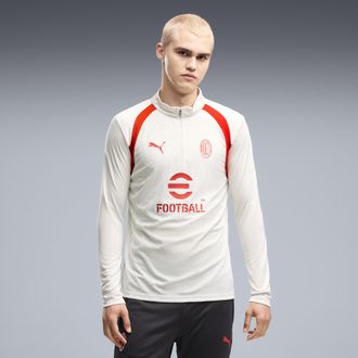 Puma Maglia da training con zip AC Milan da uomo, Accessori, Grigio, 3XL