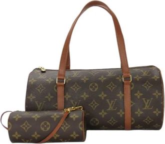 Louis Vuitton Tweedehands Canvas handtassen - Dames - Vintage Handtas - Bruin - ONE Size - Vintage