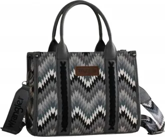 Montana West Womens Wrangler Southwest Crossbody Tote In Grey