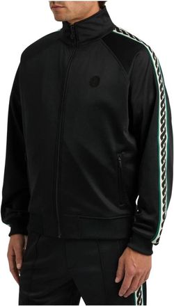 Dr&ocirc;le de Monsieur Sportieve Zwarte Trainingspak Jas - Heren - Vesten met rits - Zwart - S - Katoen - Hoodies & sweatvesten