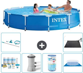 Intex Piscina Con Estructura Redonda - 366x76 Cm - 7-piezas S31589