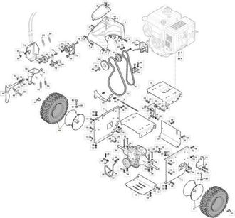 STIGA Sports Rueda Izquierda Snth Black9005 Original Stiga - 383680001/0