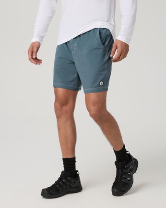 Vuori Clothing Kore Shorts Lined 7 | Blue Sea | XS, Size Extra Small