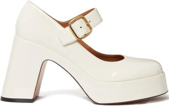Stella McCartney Pumps met plateauzool en gesp - Beige