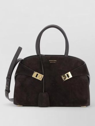 Ferragamo hug small leather shoulder bag top handles