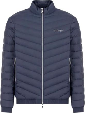A|X Armani Exchange Stijlvolle Milano Winterjas - Heren - Winterjassen - Blauw - 2XL - Jassen
