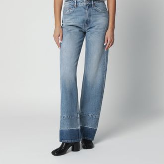 Maison Margiela Jeans a gamba dritta in cotone blu
