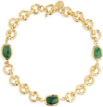 Karine Sultan Kyanite Collar Necklace in Gold at Nordstrom