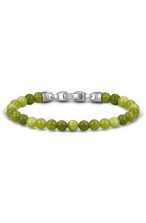 Vincero Spiritual Bead Birthstone Bracelet in August /Peridot at Nordstrom, Size 7.5