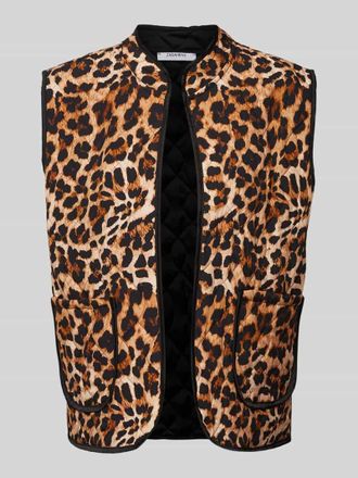 Zabaione Weste mit aufgesetzten Taschen in Beige, Gr&ouml;&szlig;e XL