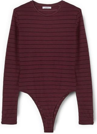 Motivi Gestreept bodypak van jersey van viscosemix - Dames - Bodies - Rood - S - Polyester - Tops