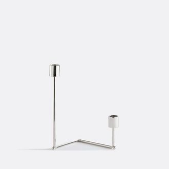 La Redoute Interieurs Dubbele kandelaar van verchroomd staal Alie