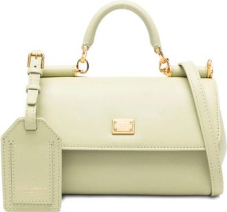 Dolce & Gabbana My Sicily Handtas - Dames - Handtassen - Groen - ONE Size - Katoen - Tassen