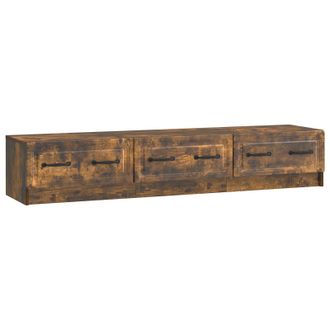 vidaXL Mueble De Tv Con Caj&oacute;n Roble Ahumado 147 X 34,5 X 27 Cm Vidaxl