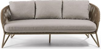K Home In-/Outdoor 3-Sitzer Design-Sofa Branka 180 cm - Beige