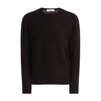 Gran Sasso Trui met ronde hals - Heren - Truien - Bruin - Maat: 2XL Wol