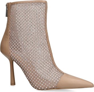 Steve Madden Womens Arlette Tms Boots - Beige Fabric - Size UK 4