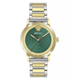 Versace V-Helix Quartz Green Dial Mens Watch VE9G00324