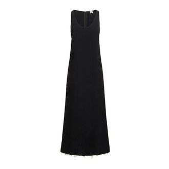 Toteme Elegant Long Dress - female - Tot&ecirc;Me - Midi Dresses - Black - 2XS - Dresses