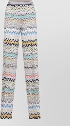 Missoni wide leg knit trousers casual style