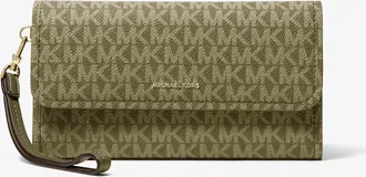 Michael Kors Jet Set Medium Signature Logo Convertible Wristlet