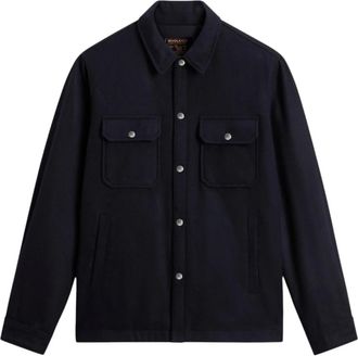 Woolrich Camisa Chaqueta de Lana Alaskana - Jackets - Hombre - Azul - M